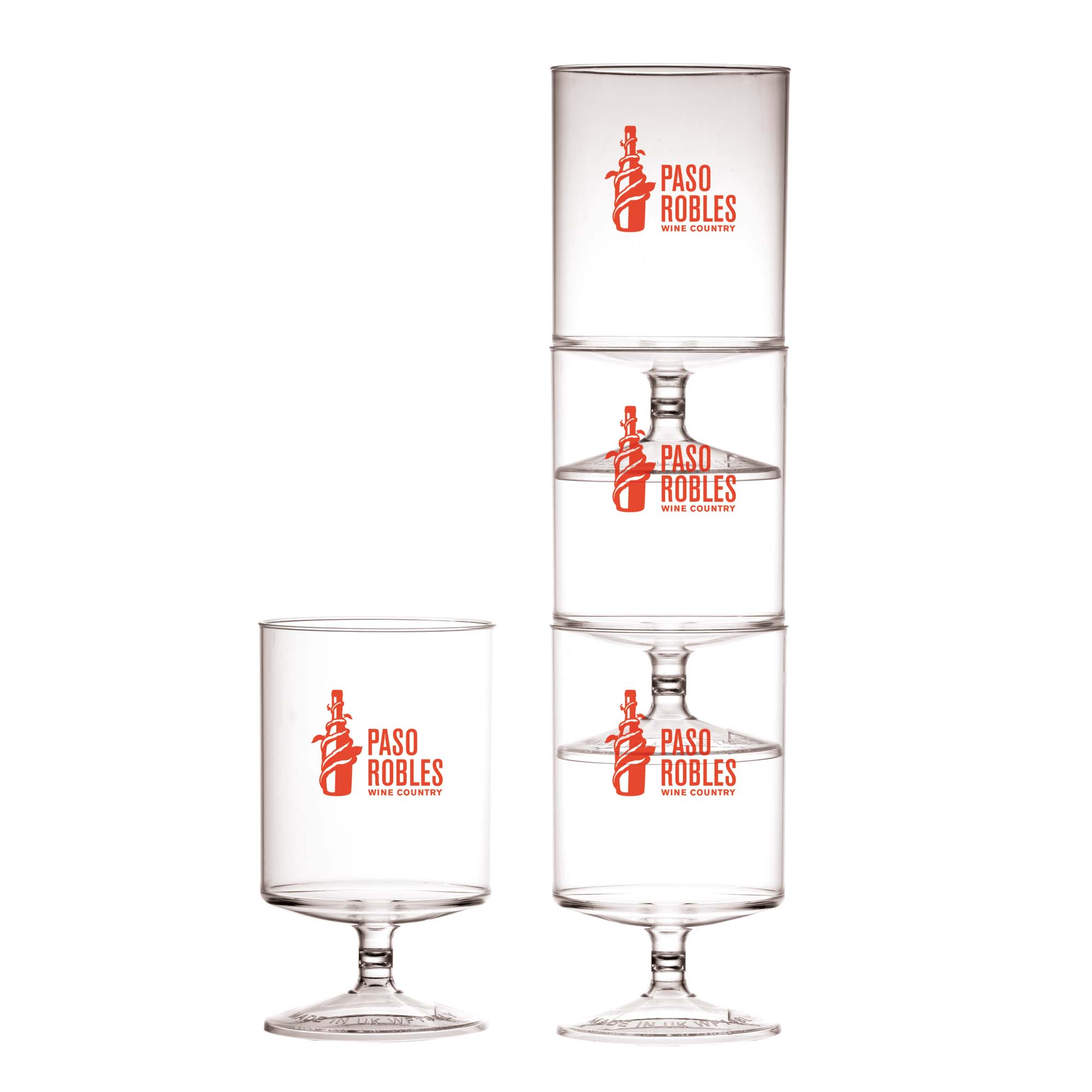 Polystyrene Stacking Wine Glasses (11oz/312ml)