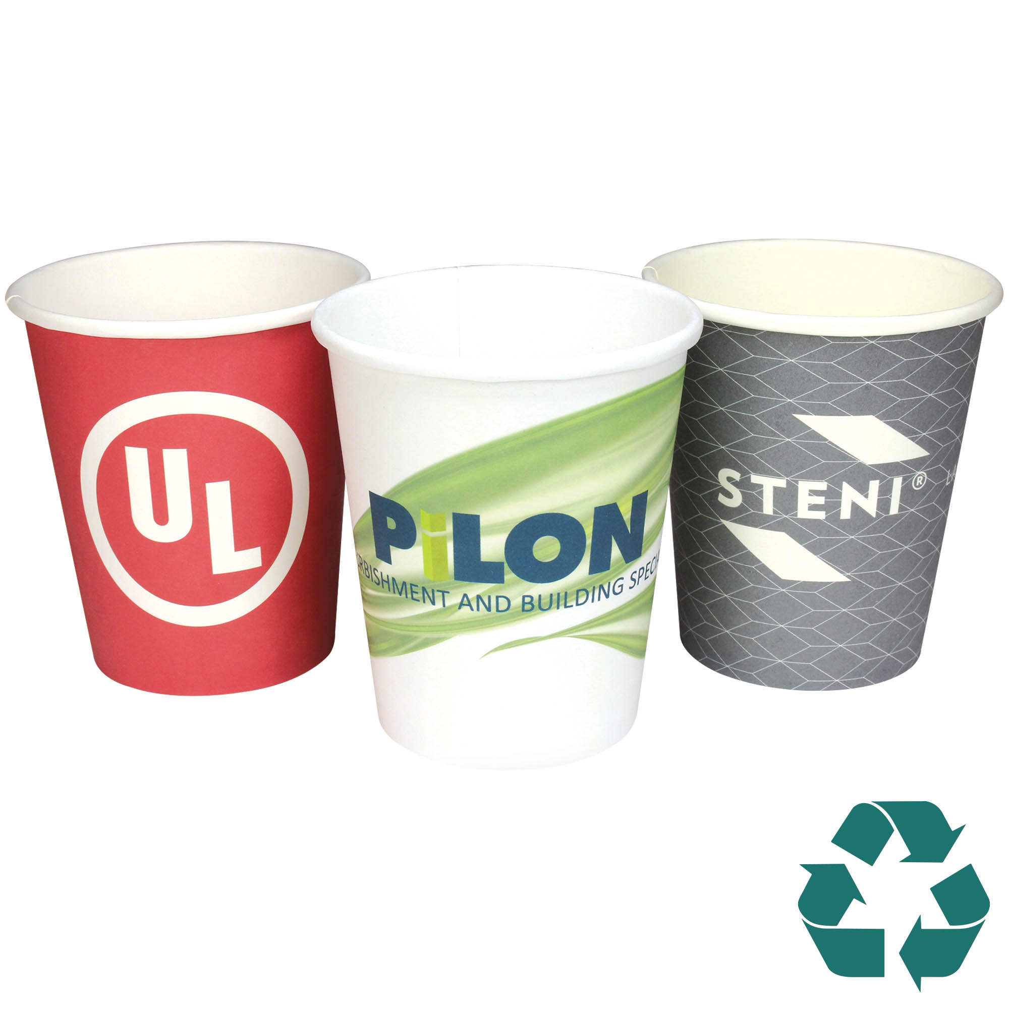 Recyclable Single Wall Paper Cup - Full Colour (8oz/230ml)