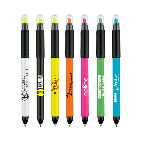 Senator Duo Pen Polished Plastic Multifunction Ball Pen & Highlighter