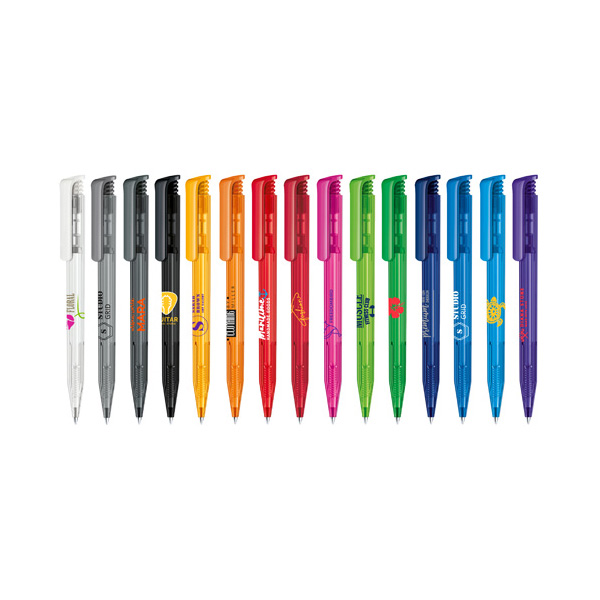 Senator Super Hit Clear Plastic Ball Pen - part recycled
