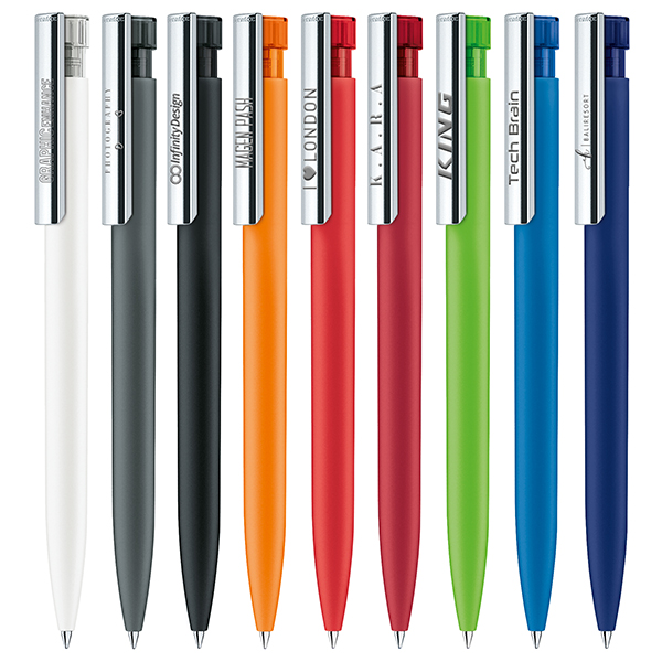 Senator Liberty Soft Touch Ball Pen With Metal Clip - part recycled