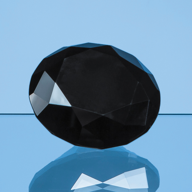 6cm Onyx Black Diamond Paperweight