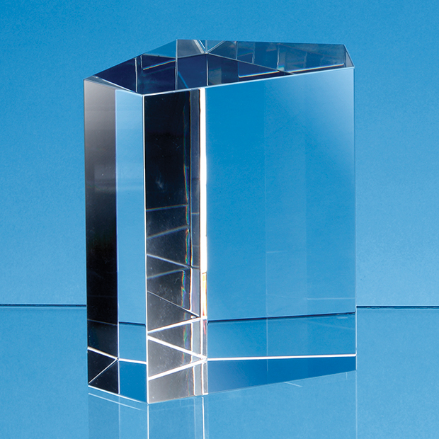 9cm Optical Crystal Irregular Pentagon Award