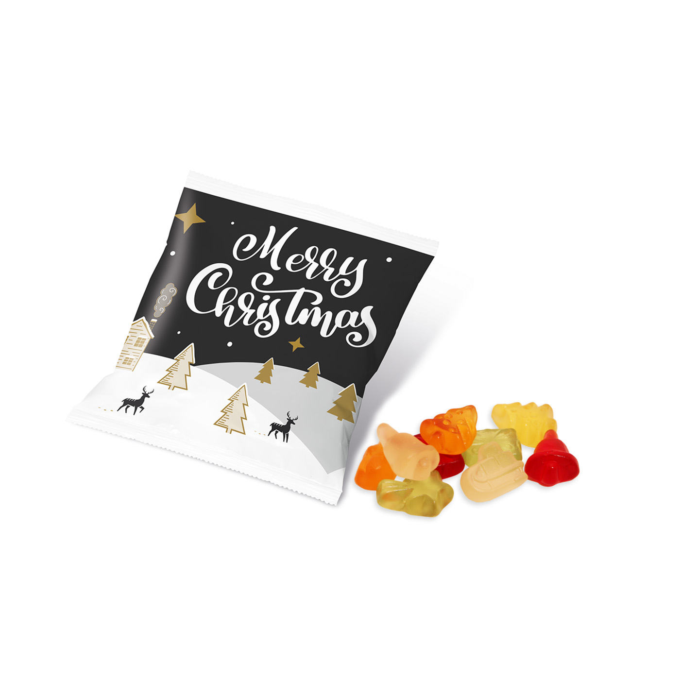 Winter Collection 2020 Flow Bag With Kalfany Christmas Fruit Gums With 10g