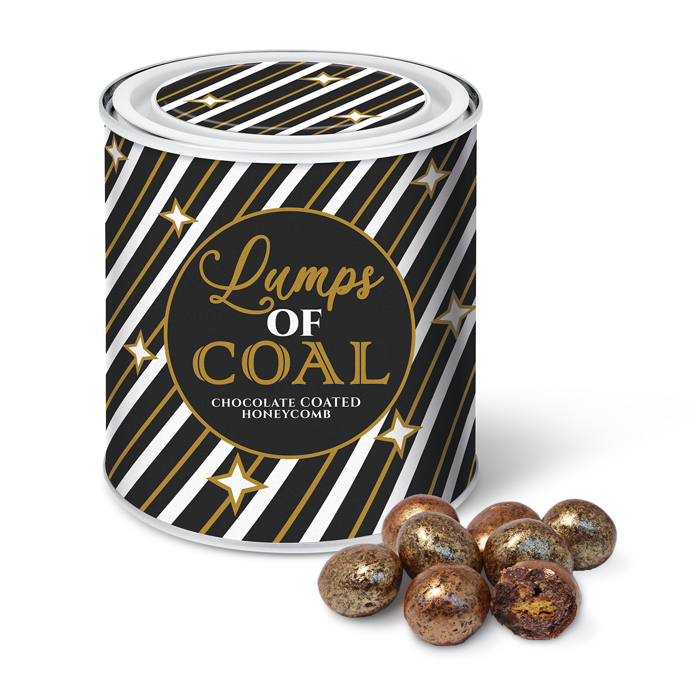 Winter Collection 2020 Christmas Tin With Lumps Of Coal