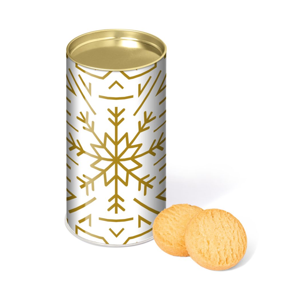 Winter Collection 2020 Large Snack Tube With Mini Shortbread Biscuits