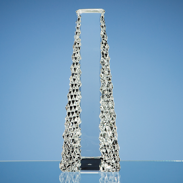 25cm Mario Cioni Lead Crystal Tower Award