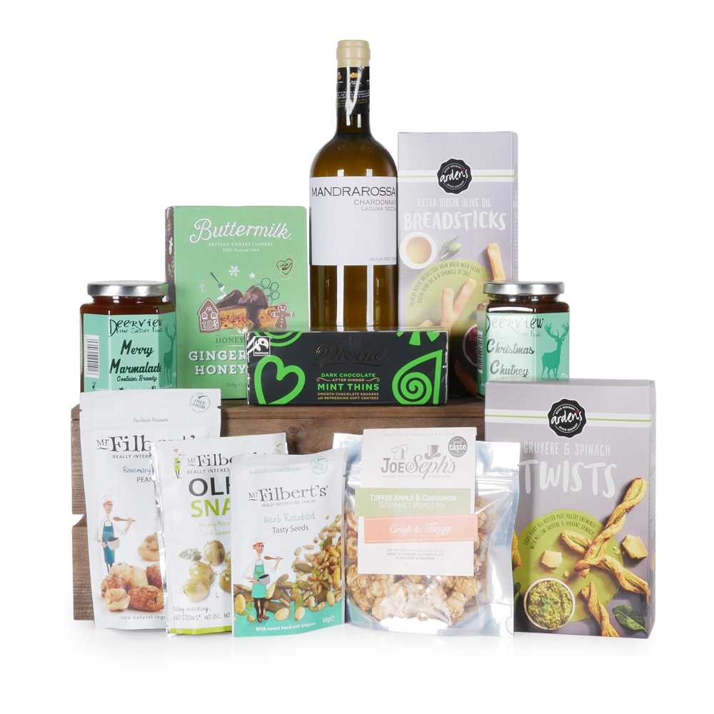 Gleeful Gourmet With Wine Hamper