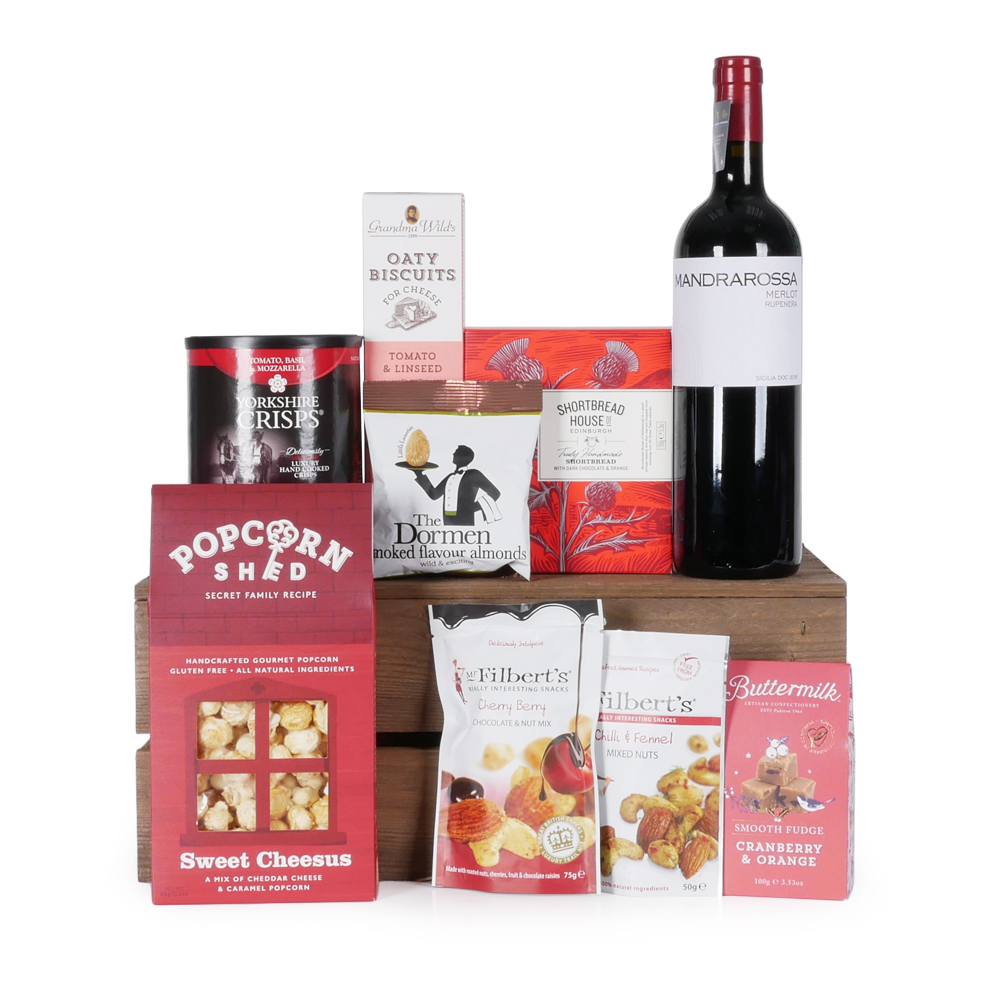 Crimson Indulgence With Wine Hamper