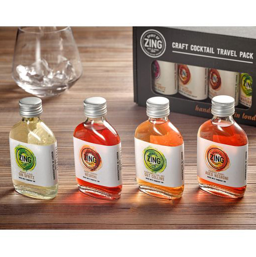 World Of Zing Gin Cocktails Travel Pack
