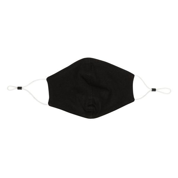 Reusable 2-Ply Cotton Face Mask, Black