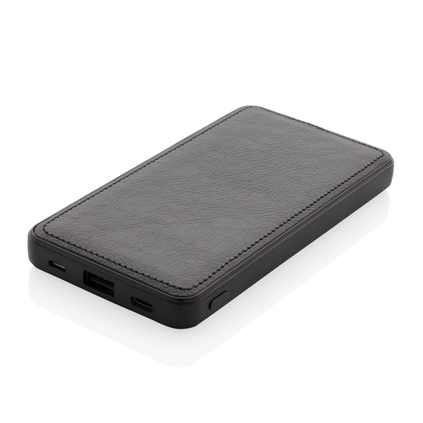 Tusca 10.000 mAh PU Powerbank, Black