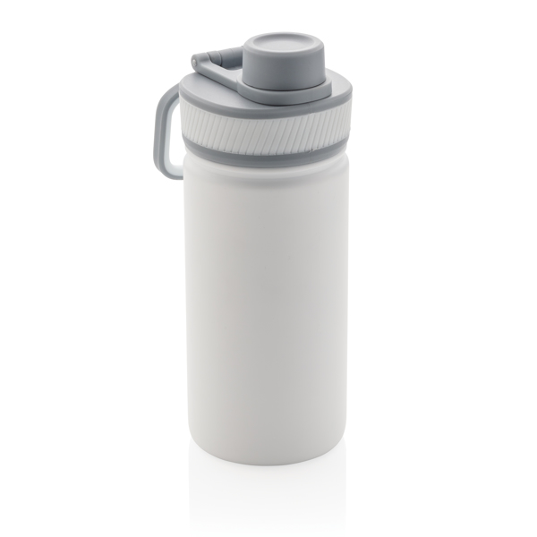 Vacuum Stainless Steel Bottle With Sports Lid 550ml, White