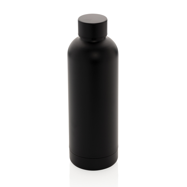 Impact Stainless Steel Double Wall Vacuum Bottle, Black