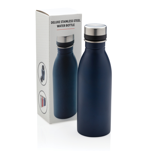 Deluxe Stainless Steel Water Bottle, Navy