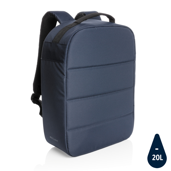 Impact Aware Rpet Anti-Theft 15.6Inch Laptop Backpack, Navy