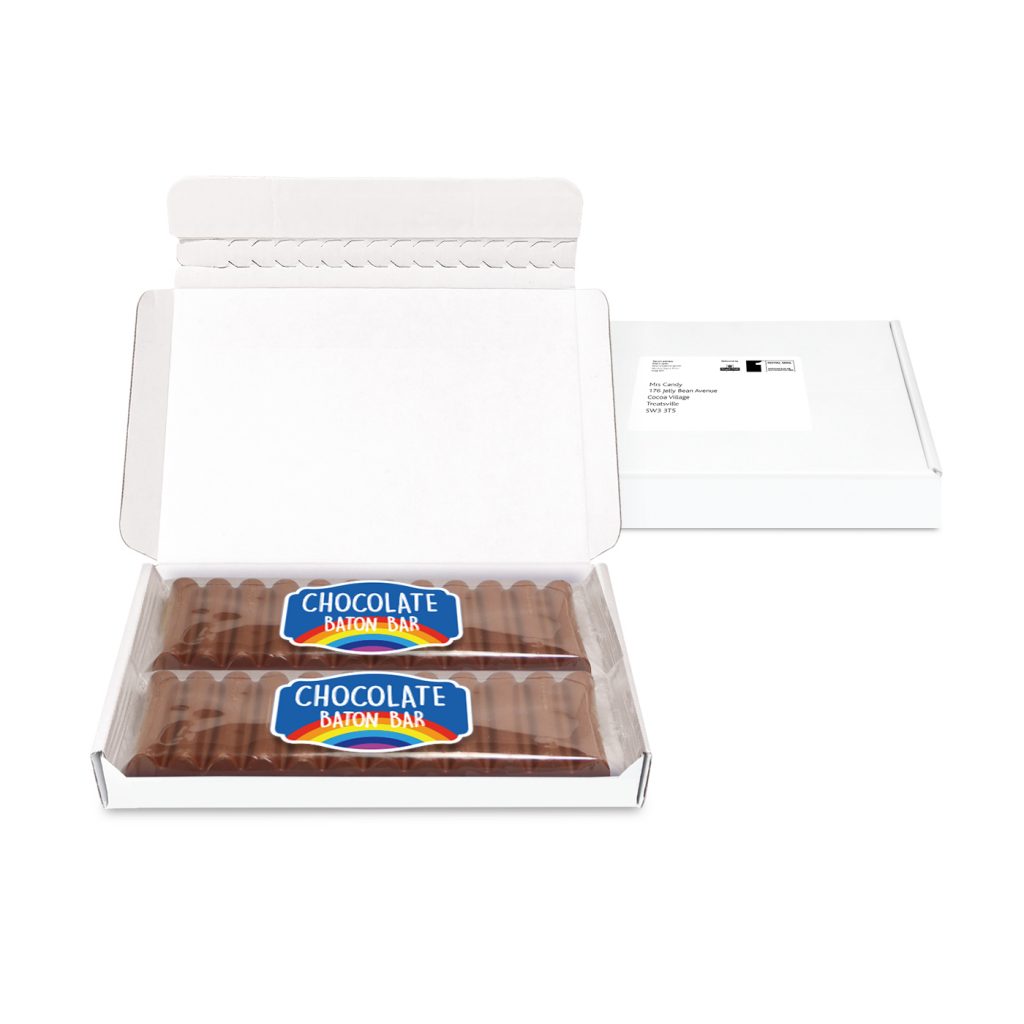 Postal Packs - Midi Postal Box - 12 Baton Bars - Paper Label