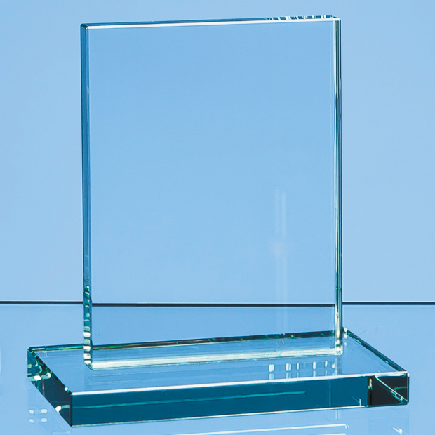 12cm X 9cm X 12mm Jade Glass Rectangle Award