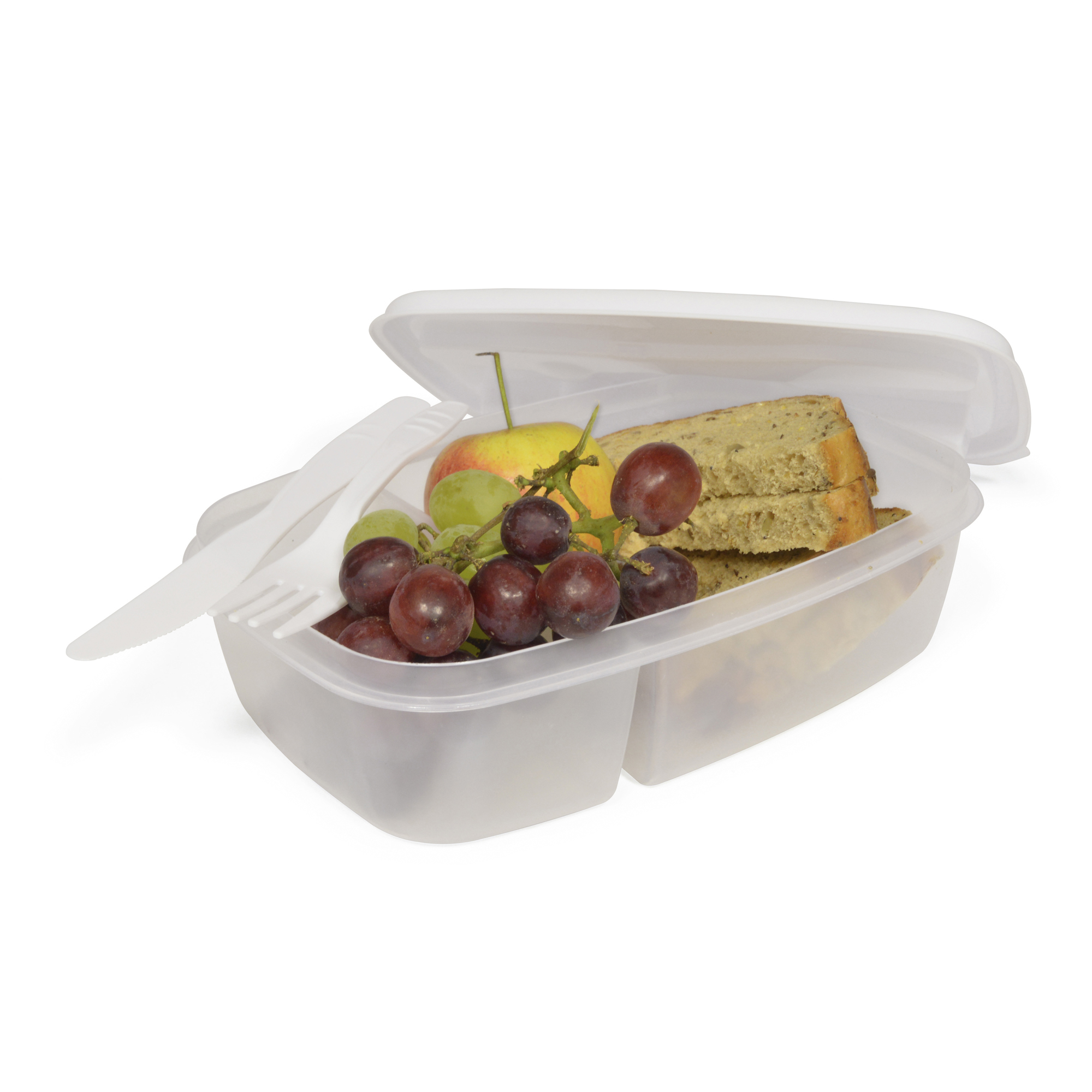 Split Cell Lunchbox & Cutlery Set