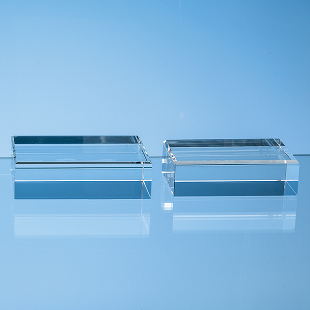 14cm X 9cm Optical Crystal Rectangle Base