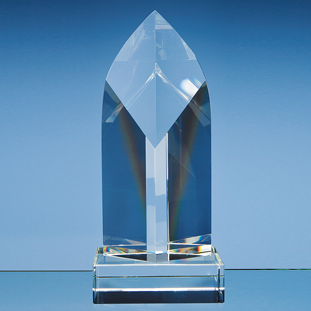 24.5cm Optical Crystal Arch Award