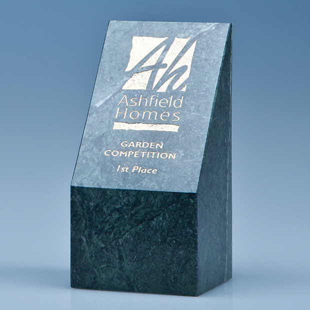 15cm Green Marble Slope Award