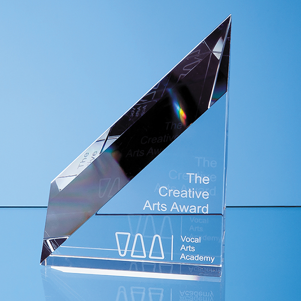 18cm Optical Crystal Stafford Peak Award