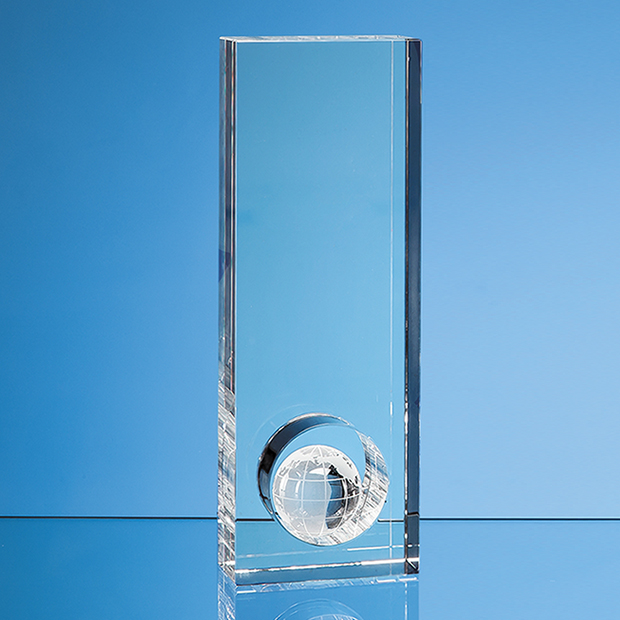 23cm Optical Crystal Globe In The Hole Award