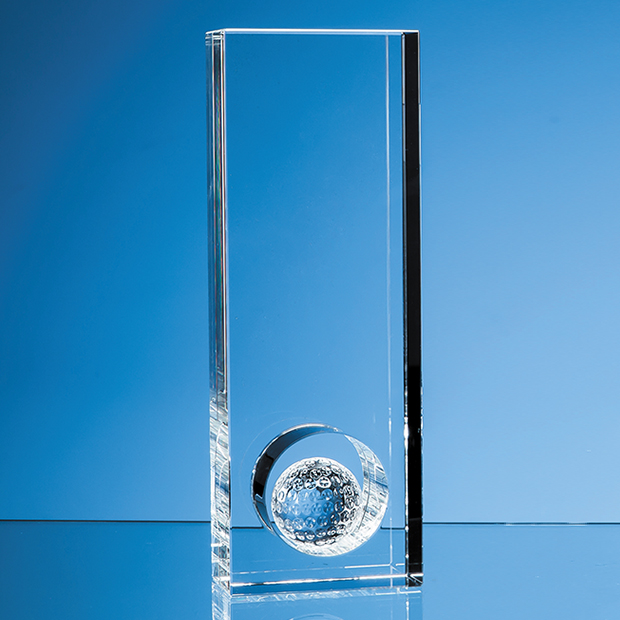 23cm Optical Crystal Golf Ball In The Hole Award