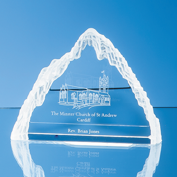 13.5cm Optical Crystal Matterhorn Award