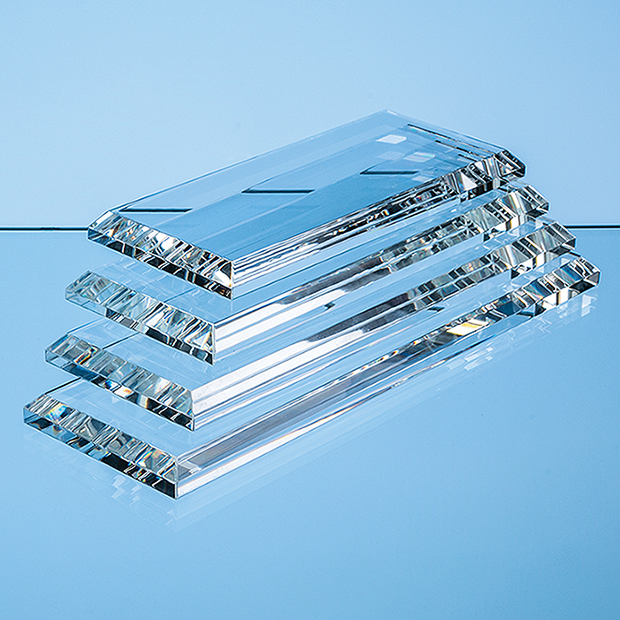 25.5cm X 7.5cm Clear Glass Base