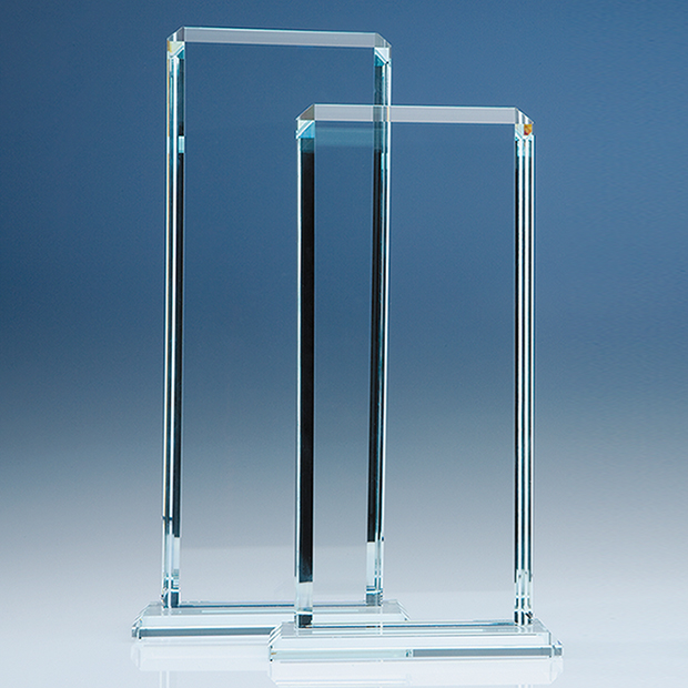 33cm X 12.75cm X 12mm Clear Glass Echo Award