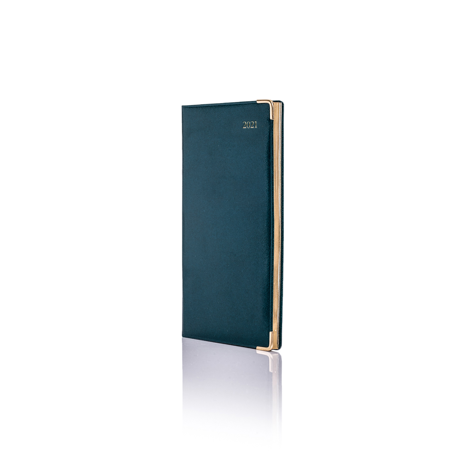 Pocket Weekly Cream Colombia De Luxe Gold Trim Diary
