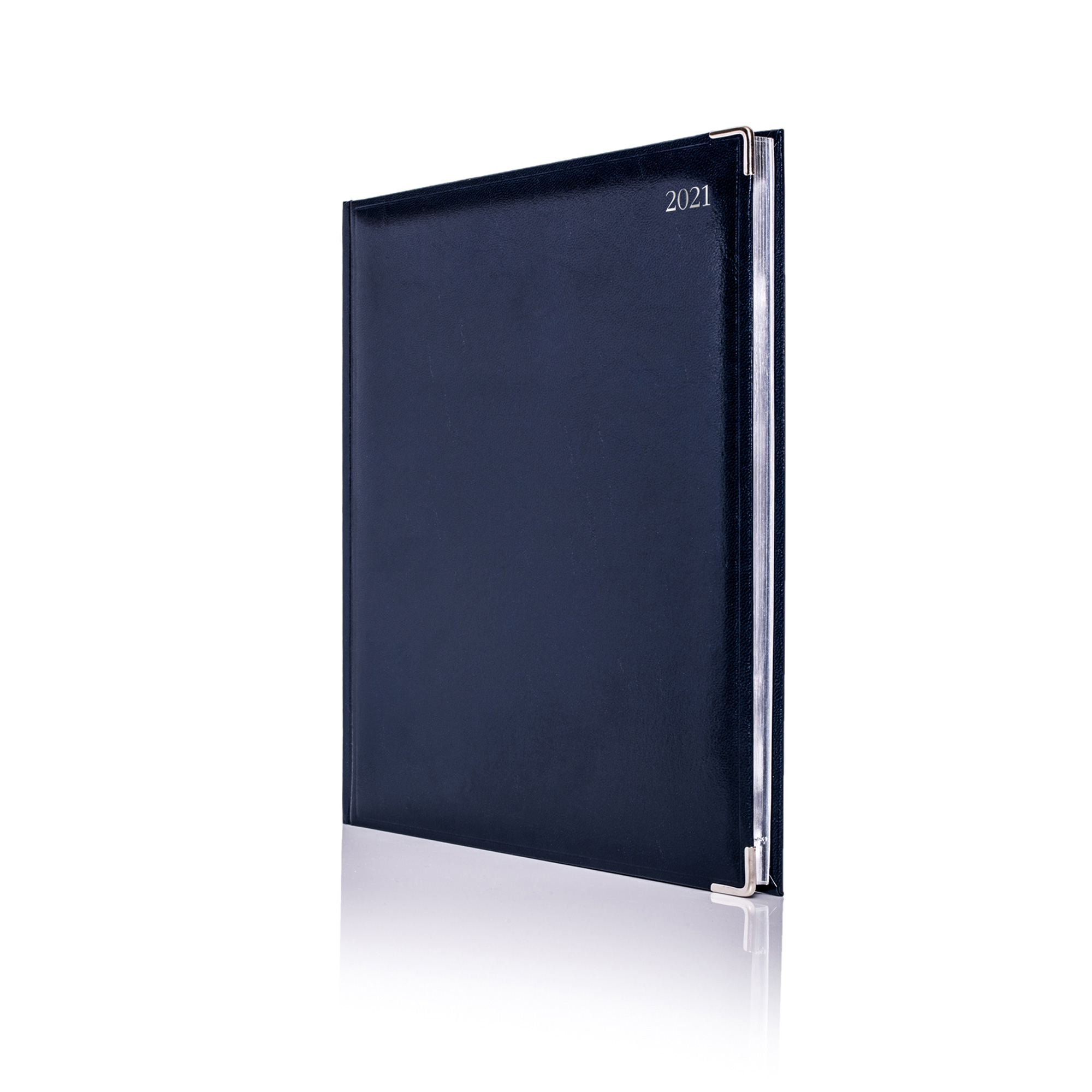 Quarto Weekly White Colombia De Luxe Silver Trim Diary