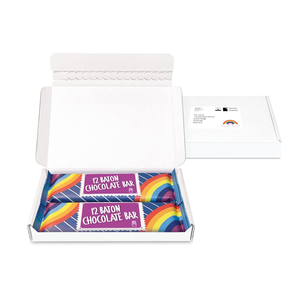 Postal Packs - Midi Postal Box - 12 Baton Bars - Digital Print