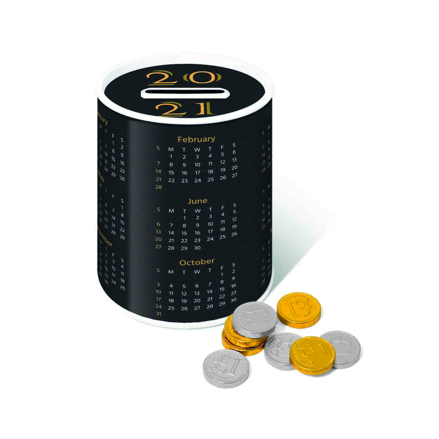 Winter Collection 2020 Money Tin With Chocolate Coins