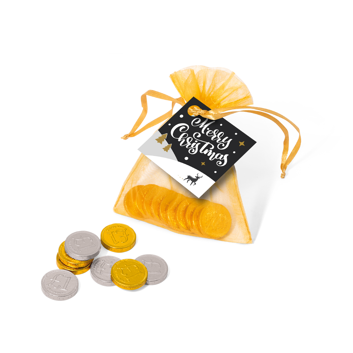 Winter Collection 2020 Organza Bag With Chocolate Coins