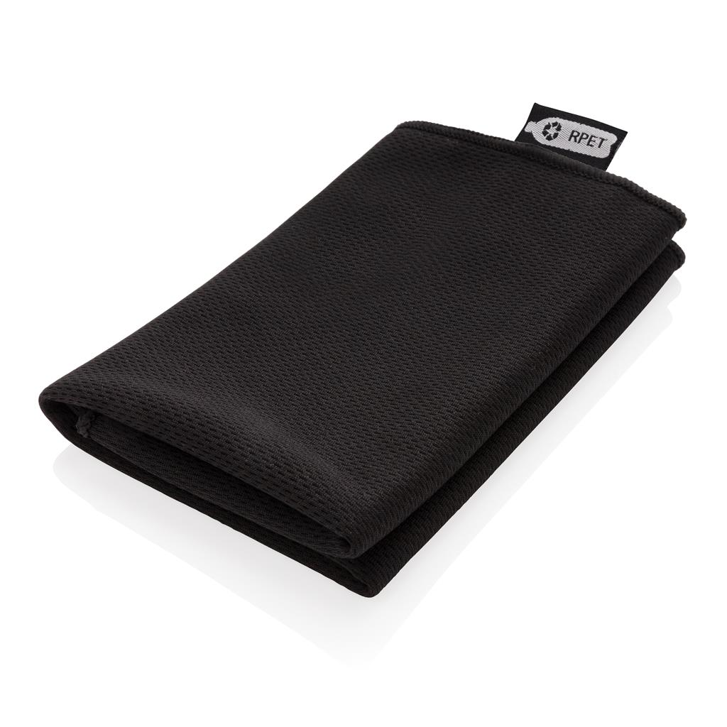 Rpet Sport Towel In Pouch, Black