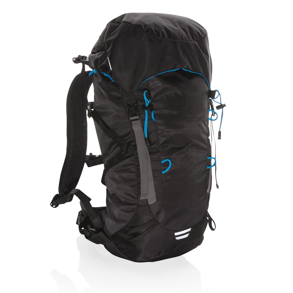 Explorer Ribstop Large Hiking Backpack 40L Pvc Free, Black