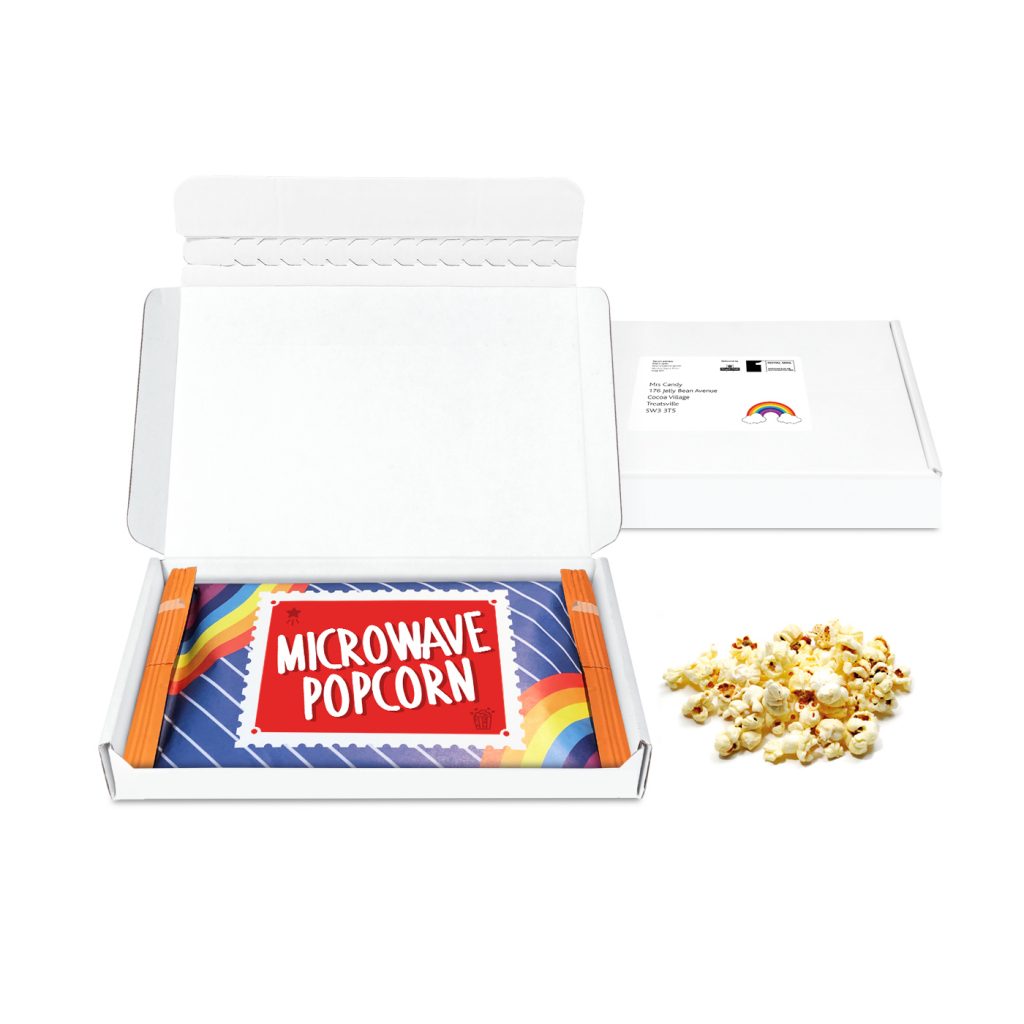 Postal Packs - Midi Postal Box - Microwave Popcorn - Microwave Popcorn Dp