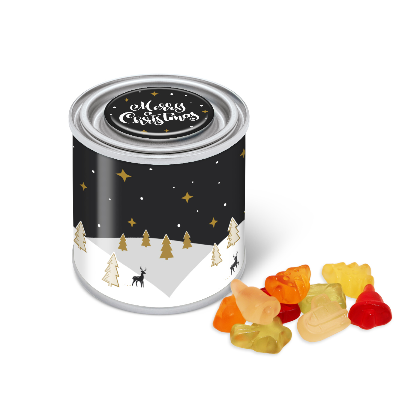 Winter Collection 2020 Small Paint Tin With Kalfany Christmas Fruit Gums