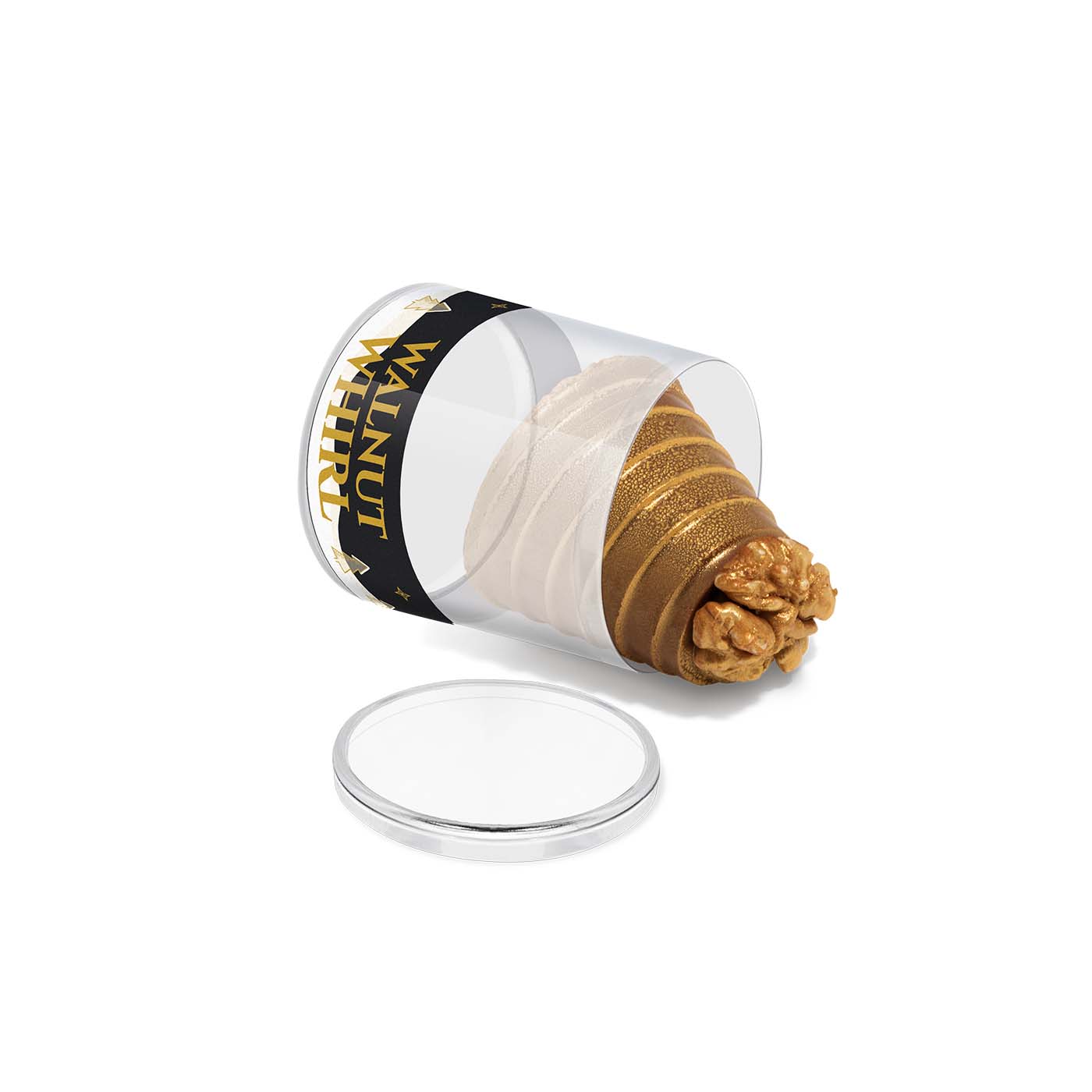 Winter Collection 2020 Clear Pot With Walnut Whirl