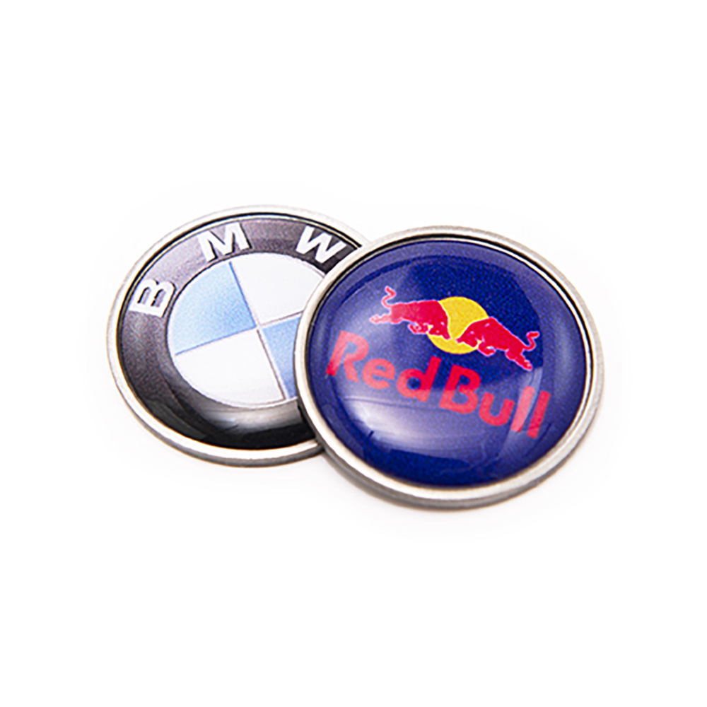 Antique Nickel Resin Dome 25Mm Golf Ball Marker