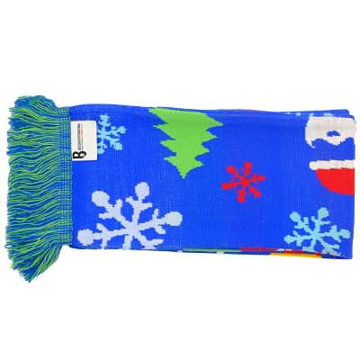 Custom Christmas Knitted Scarves