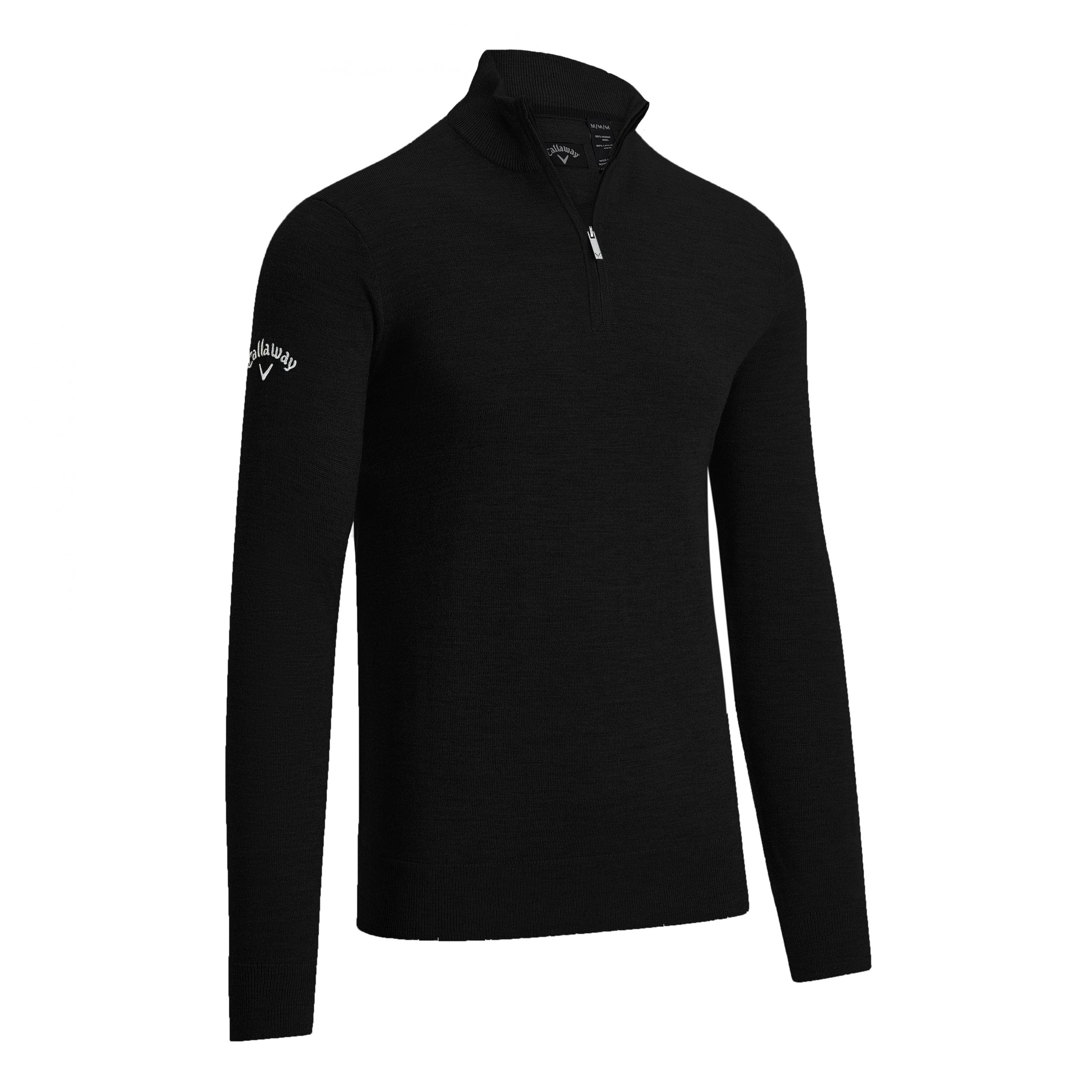 Callaway Gents Quarter Zipped Merino Golf Sweater With Embroidery To 1 Position