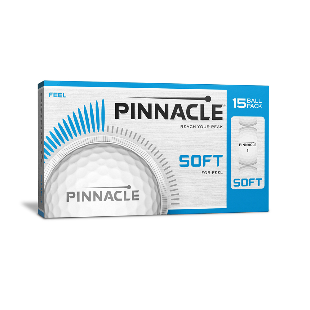 Pinnacle Soft Printed Golf Balls Boxed In 15S