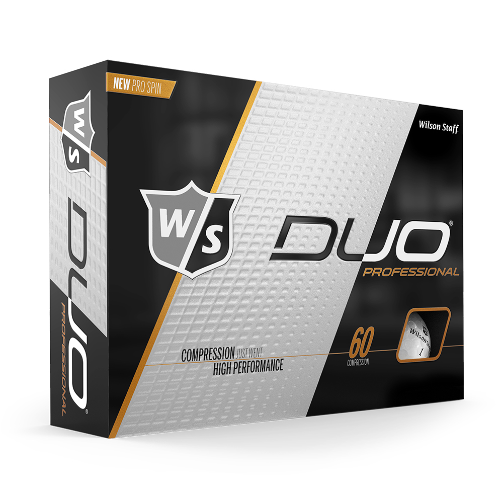 Wilson Staff Duo Pro White Urethane Printed Golf Balls