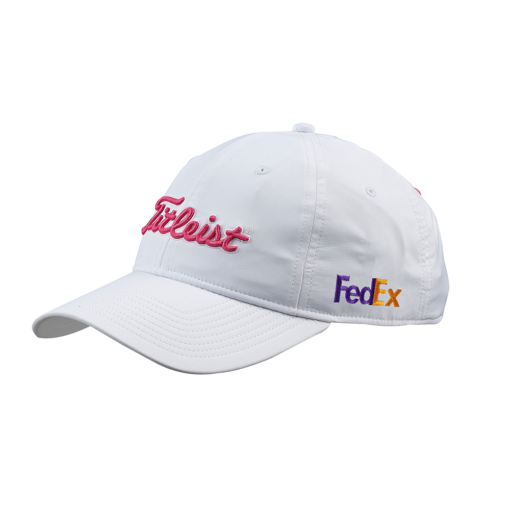 Titleist Womens Performance Golf Cap In White With Your Logo To 1 Side
