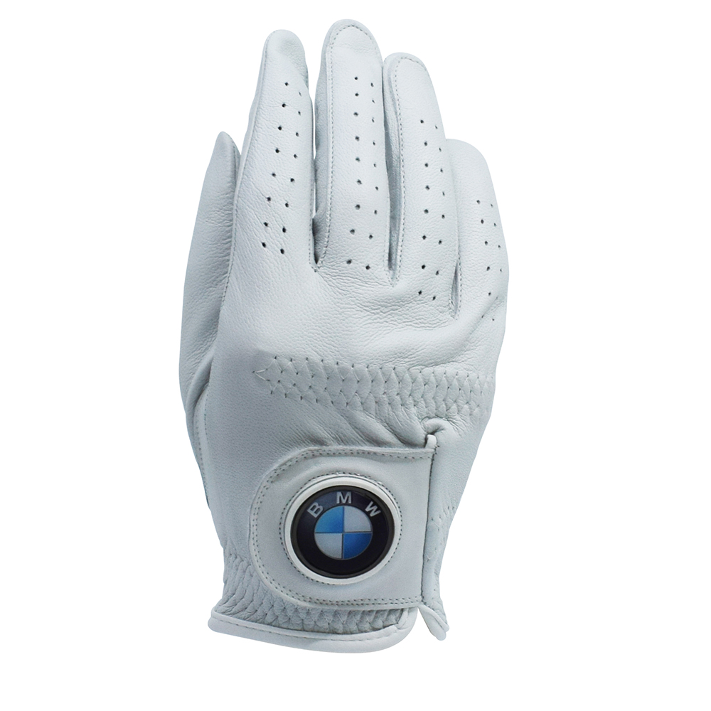 Pearl Cabretta Leather Golf Glove With Your Logo On The 30 Mm Ball Marker