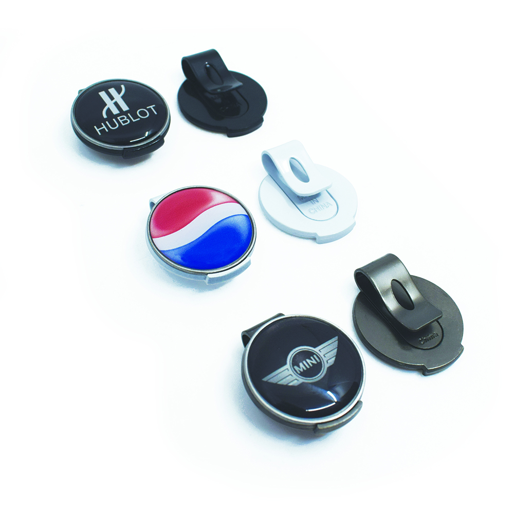 Geo Golf Cap Clip With 25 Mm Removable Ball Marker